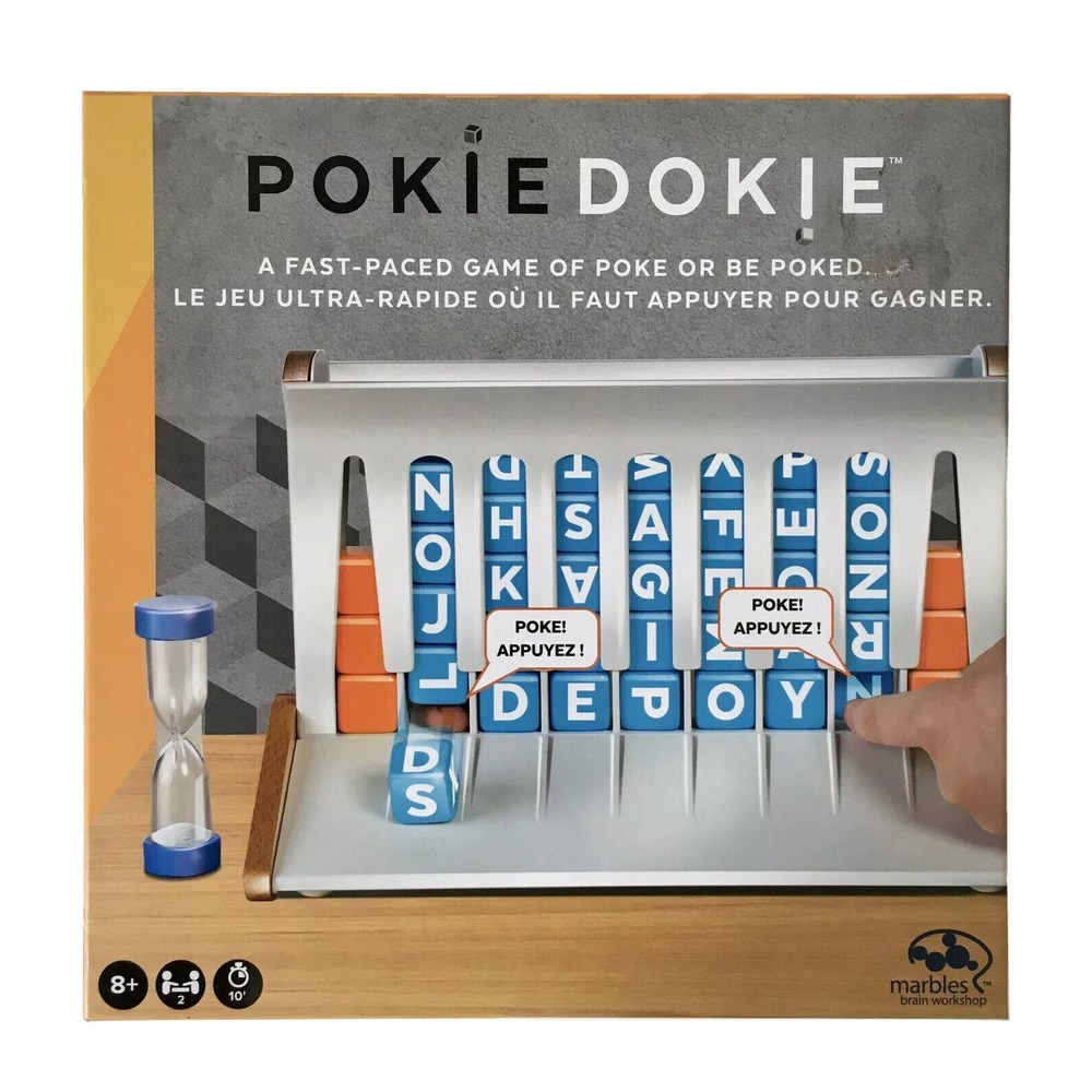 POKIE DOKIE GAME Fast-paced Word Letters Competitive Race Fun Spelling Sealed